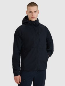 4F Kurtka softshell wiatroodporna membrana 10000 męska - czarna XL