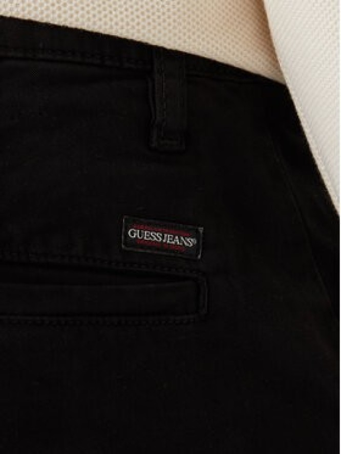 Guess Jeans Chinosy M4YB33 WGB5A Czarny Regular Fit