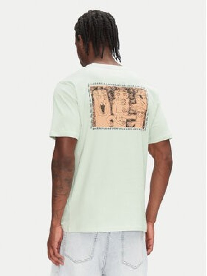 Volcom T-Shirt Crazybal A3512554 Zielony Classic Fit