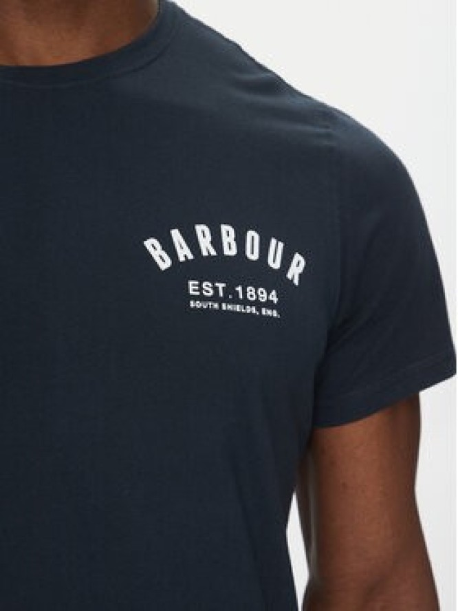 Barbour T-Shirt Preppy MTS0502NY31 Granatowy Tailored Fit