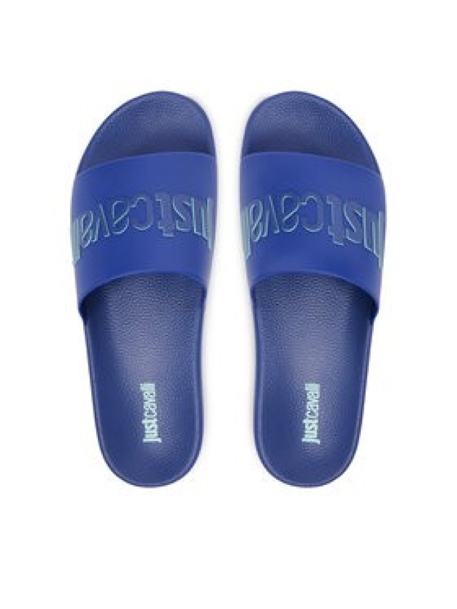 Just Cavalli Klapki 80QA3SZ1 ZSE50 Niebieski