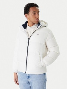 Tommy Jeans Kurtka puchowa Essential DM0DM19786 Biały Regular Fit