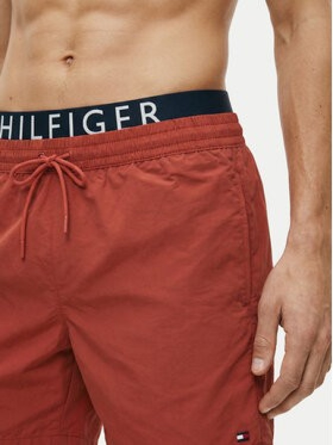 Tommy Hilfiger Szorty kąpielowe UM0UM03749 Czerwony Regular Fit