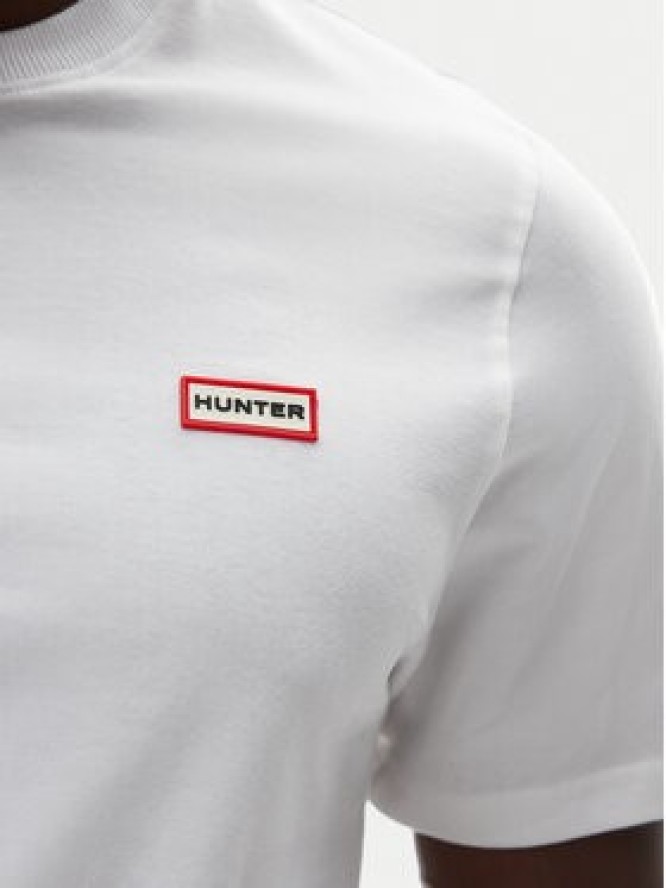 Hunter T-Shirt Tavish HARM0082251 Biały Regular Fit