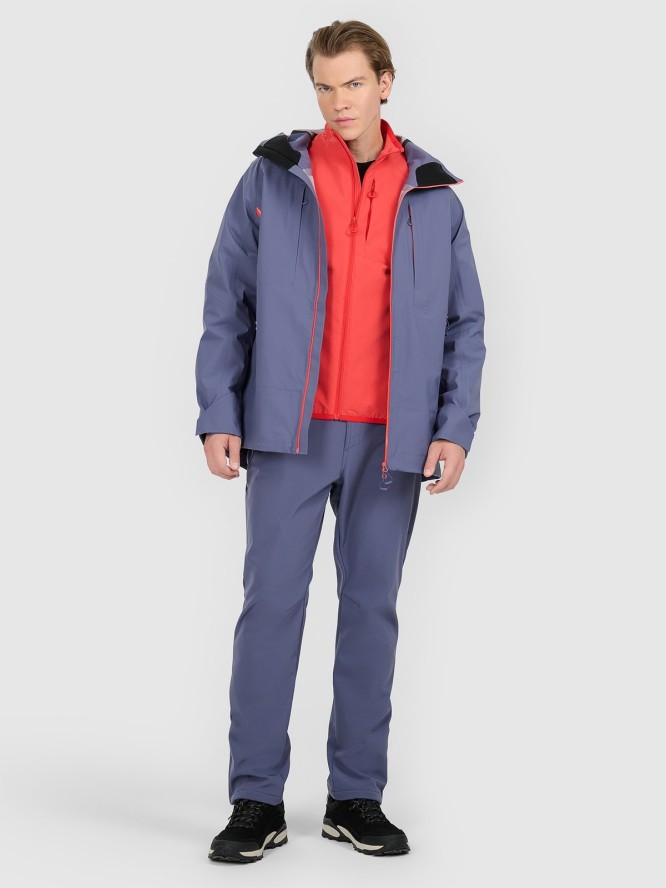 4F Kurtka trekkingowa przeciwdeszczowa membrana 20000+ męska - granatowa M