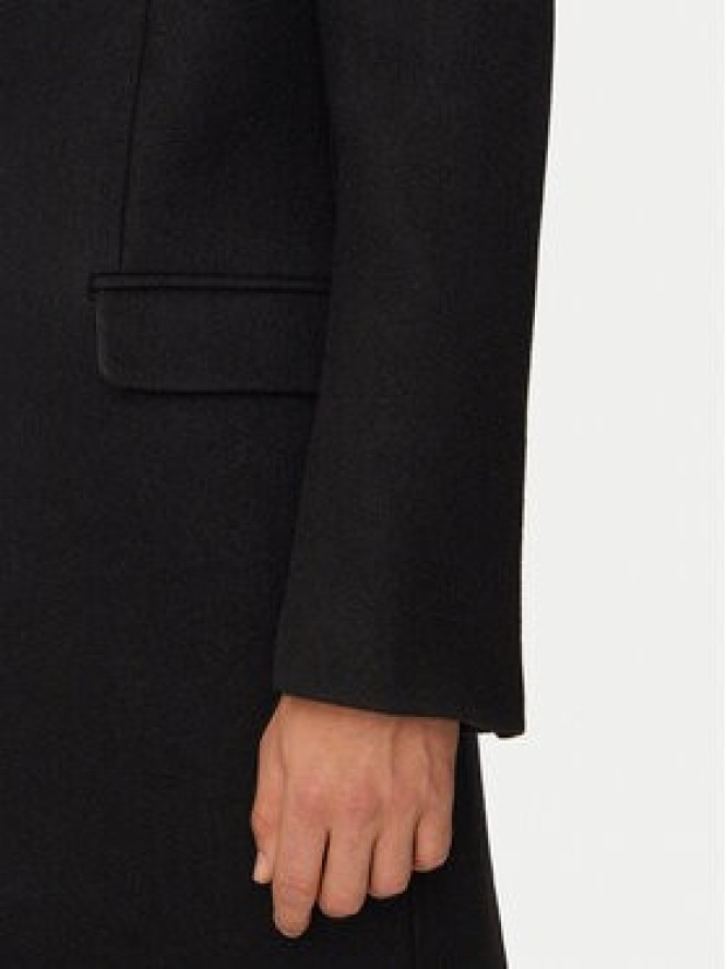 AMI Paris Płaszcz wełniany HCO010.WV0049 Czarny Regular Fit