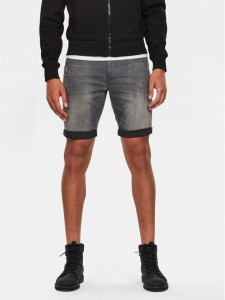 G-Star Raw Szorty jeansowe 3301 D10481-6132 Szary Slim Fit