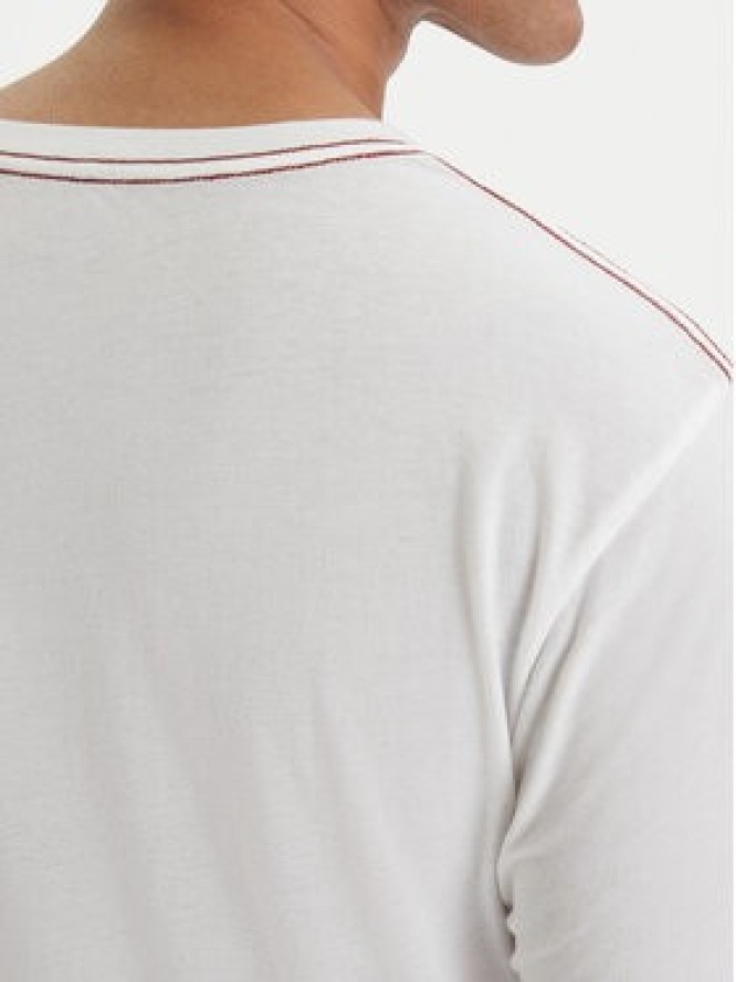 RVCA T-Shirt Big M420VRBI Biały Slim Fit