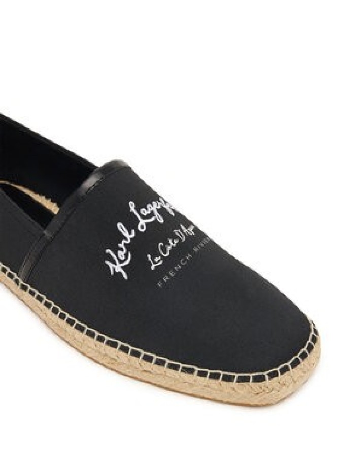 KARL LAGERFELD Espadryle KL70126 Czarny