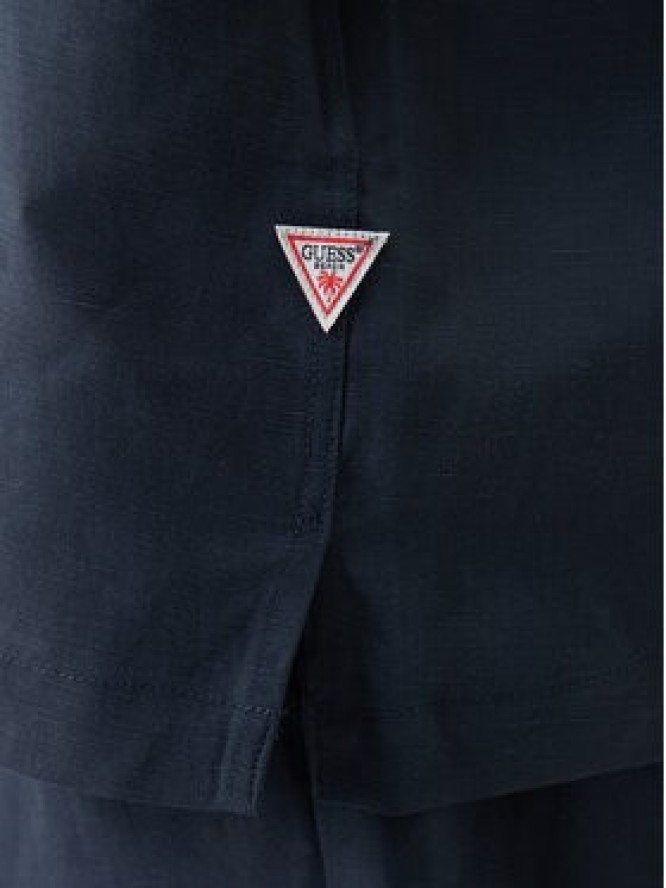 Guess Koszula F6GH01 WN202 Granatowy Regular Fit