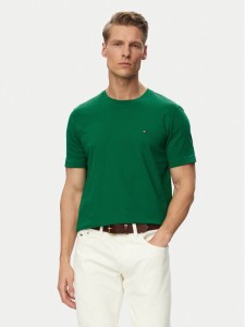 Tommy Hilfiger T-Shirt Ess Seasonal MW0MW39995 Zielony Regular Fit