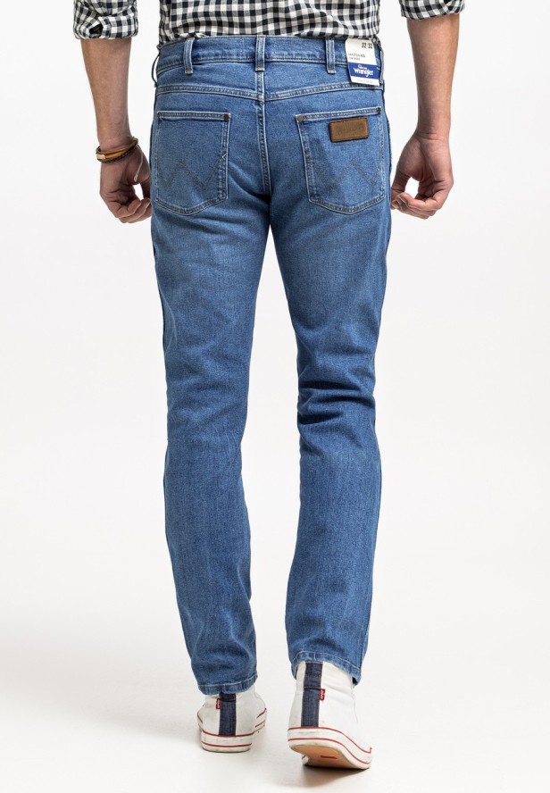 WRANGLER LARSTON MĘSKIE SPODNIE JEANSOWE JEANSY DŻINSY TROPIC THUNDER W18SYLY87 112330758