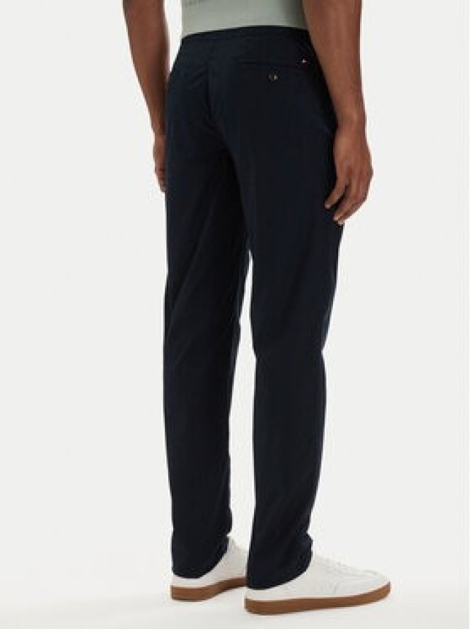 Tommy Hilfiger Chinosy Denton MW0MW42340 Granatowy Slim Fit