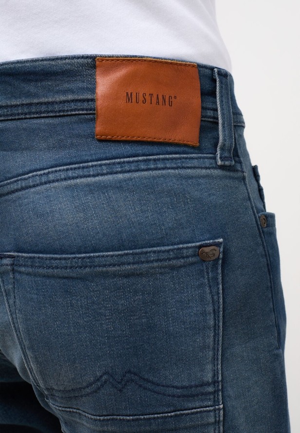 MUSTANG Vegas Slim Męskie Spodnie Jeansowe Denim Blue 1013231 5000 783
