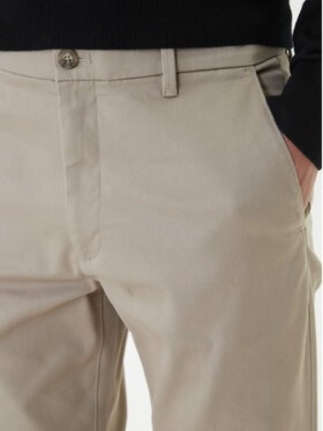 Calvin Klein Chinosy LV040EM633 Beżowy Slim Fit