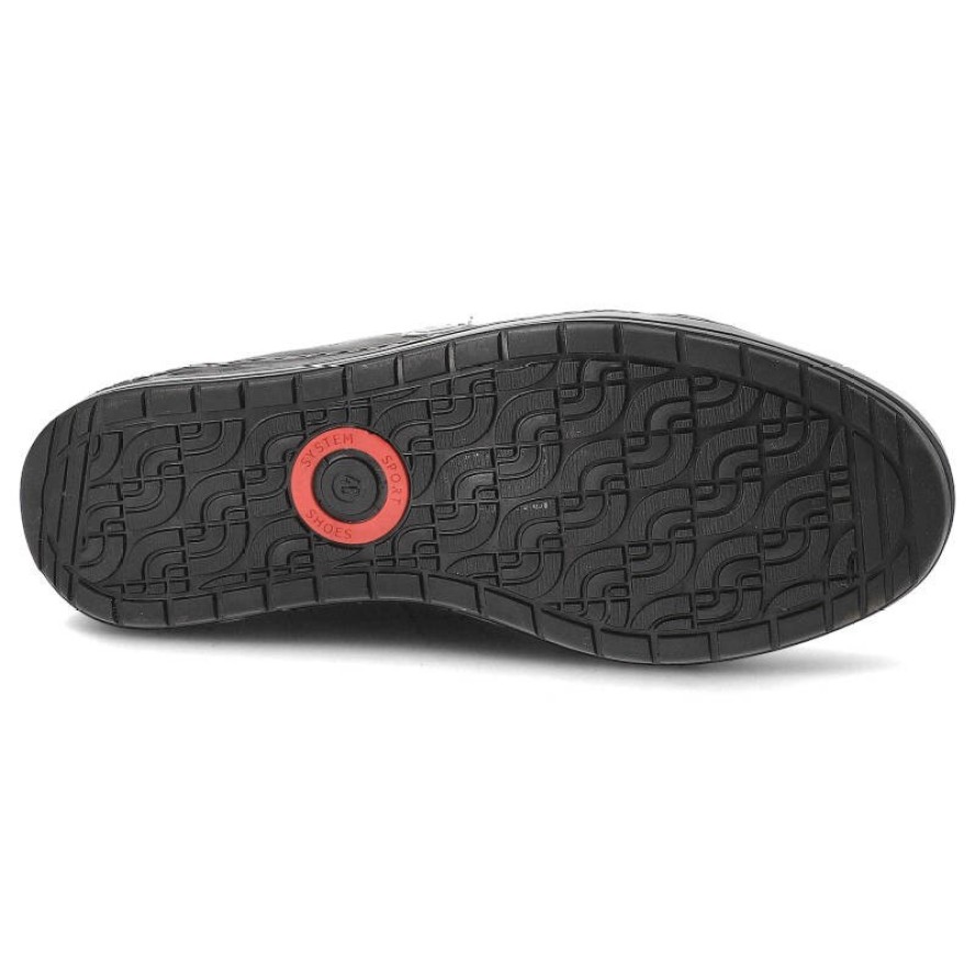 Półbuty męskie Avanti, sznurowany fason niska cholewka gładka powierzchnia z dekoracyjnymi przeszyciami elastyczna lekka podeszwa, czarne, 422-03