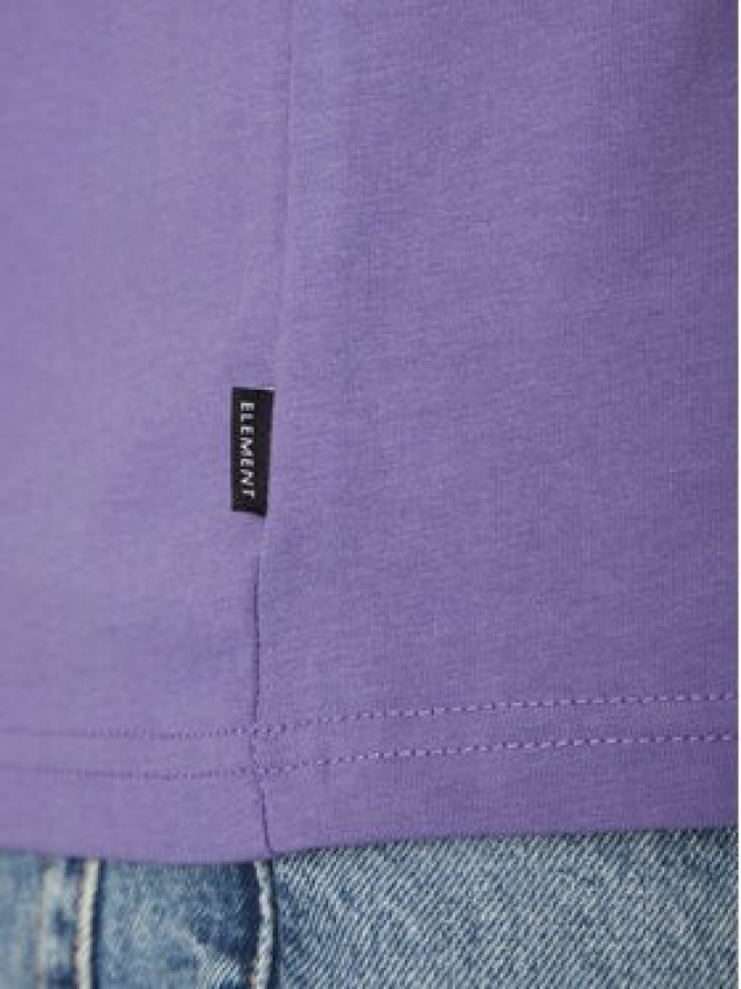Element T-Shirt ELYZT00492 Fioletowy Regular Fit