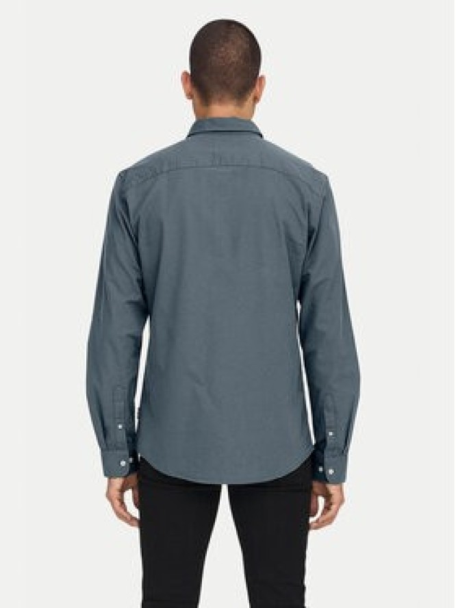 Only & Sons Koszula Alvaro 22006479 Szary Slim Fit