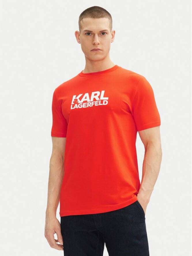 KARL LAGERFELD T-Shirt 755087 552235 Czerwony Regular Fit