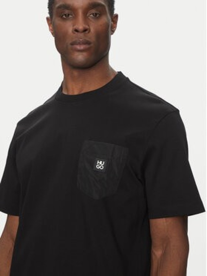 HUGO T-Shirt Dombiro 50536347 Czarny Relaxed Fit