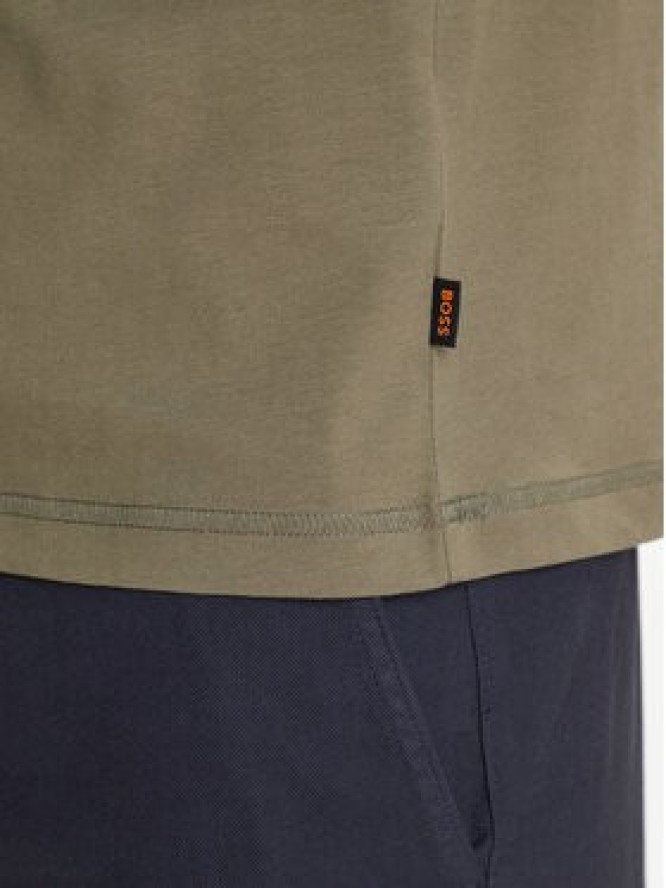 BOSS T-Shirt Te_Container 50546920 Zielony Regular Fit