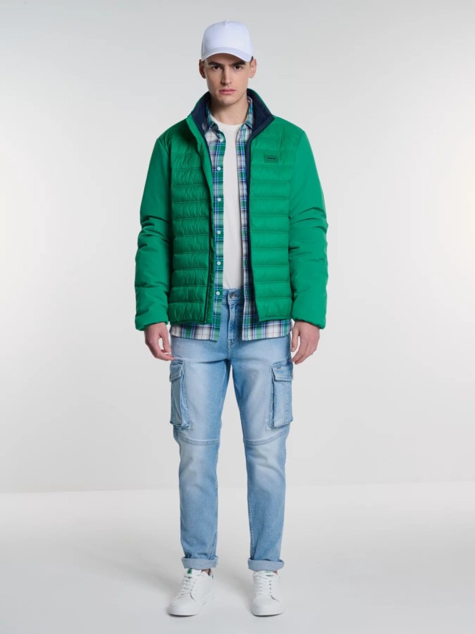 Jeansy męskie typu cargo błękitne Ian 217