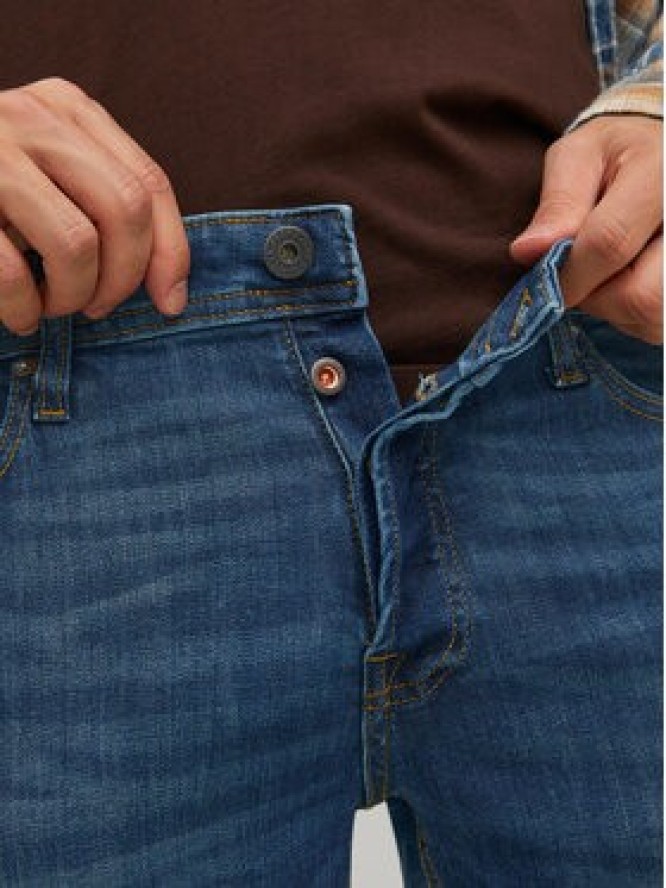 Jack & Jones Jeansy Glenn 12224987 Granatowy Slim Fit