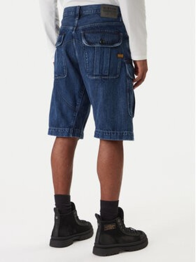 G-Star Raw Szorty jeansowe Bend 3D Cargo D26528-D788 Granatowy Relaxed Fit