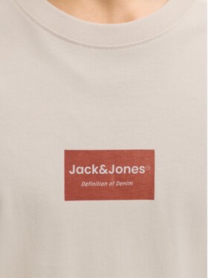 Jack & Jones T-Shirt Frank 12288092 Beżowy Relaxed Fit