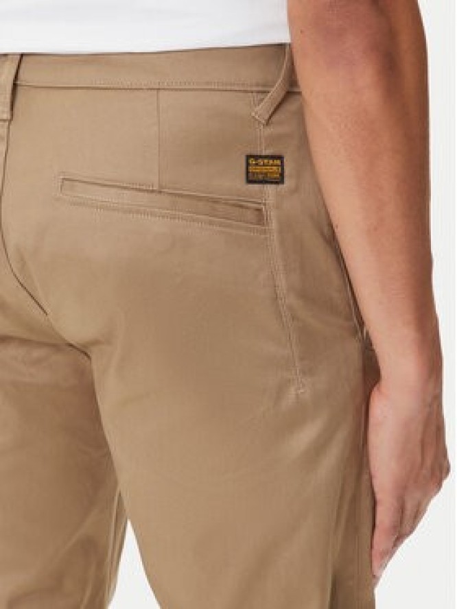 G-Star Raw Chinosy Morry D26400-C105 Beżowy Tapered Fit