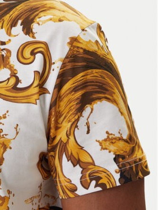 Versace Jeans Couture T-Shirt 80GAH6S0 JS543 Biały Regular Fit