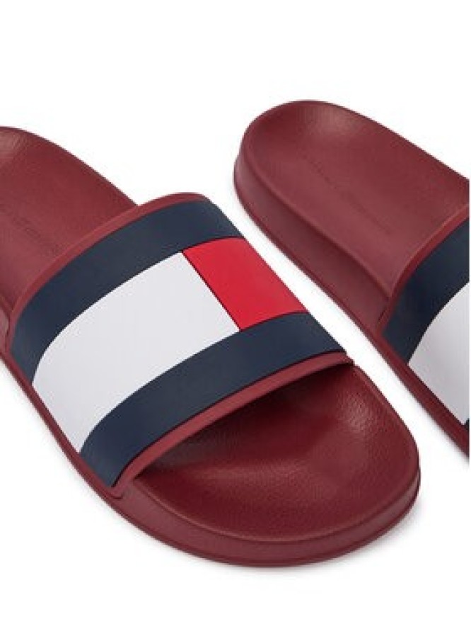 Tommy Hilfiger Klapki Core Hilfiger Flag Pool Slide FM0FM05798 Czerwony