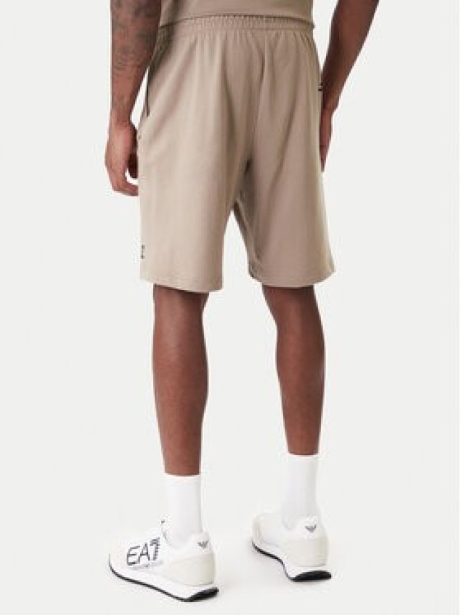 EA7 Emporio Armani Szorty sportowe 8NPS65 PJVRZ U6167 Beżowy Regular Fit