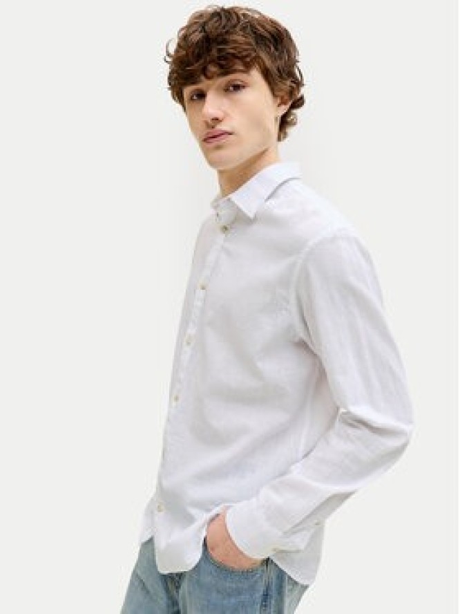 Jack & Jones Koszula Summer 12289174 Biały Regular Fit