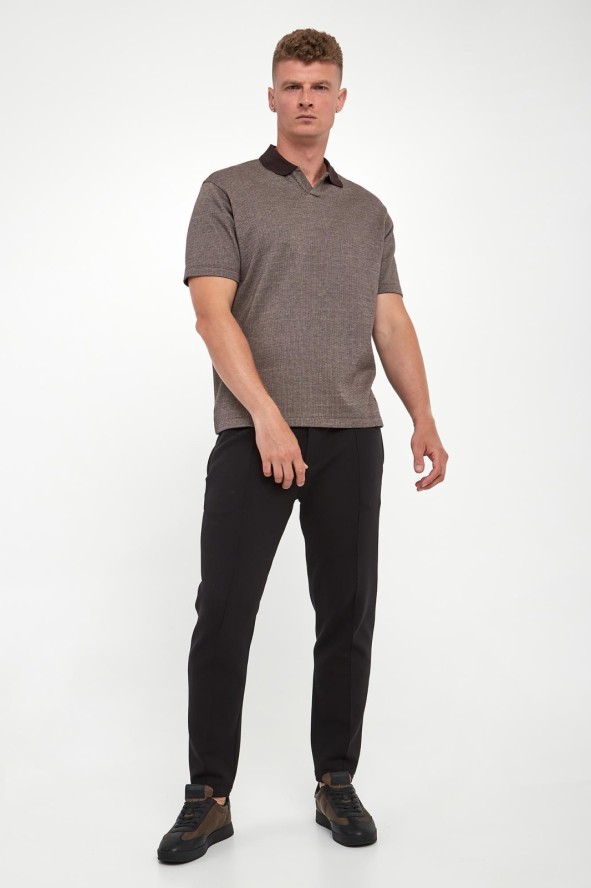 Polo męskie w jodełkę EMPORIO ARMANI