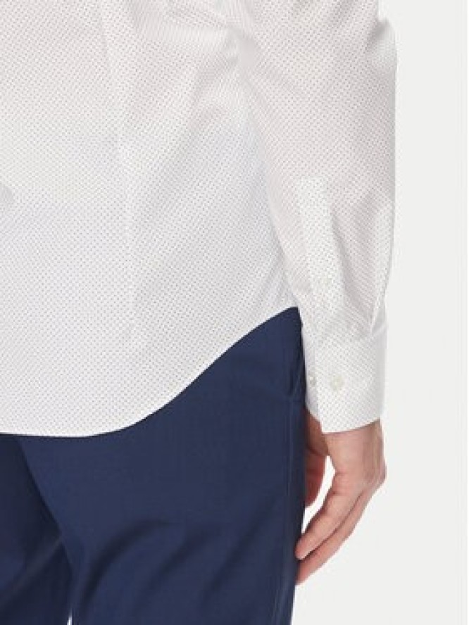Calvin Klein Koszula LV019EU029 Biały Slim Fit