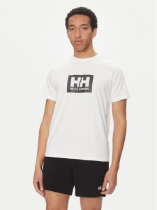 Helly Hansen T-Shirt Box 54597 Biały Regular Fit