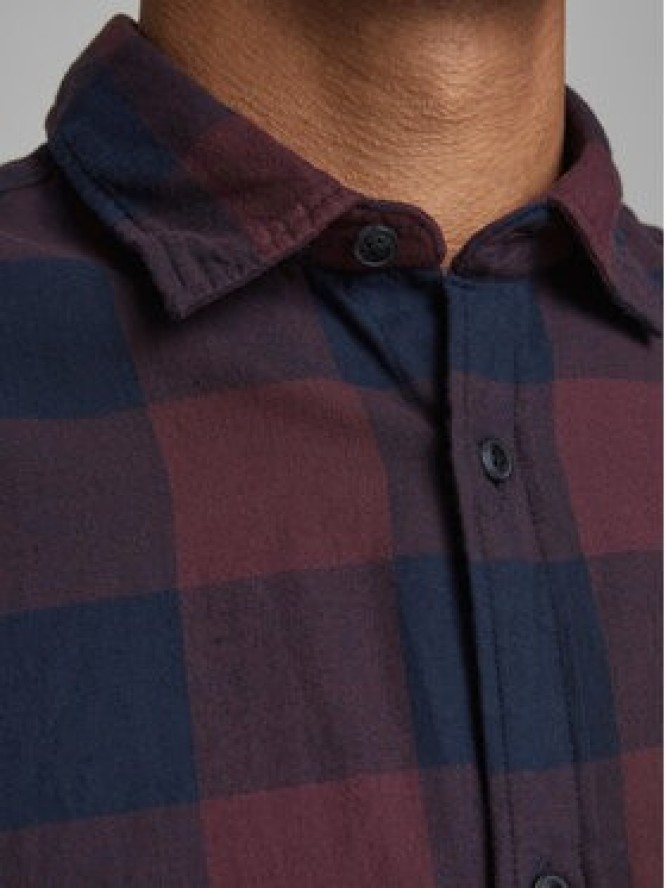 Jack & Jones Koszula 12181602 Granatowy Slim Fit