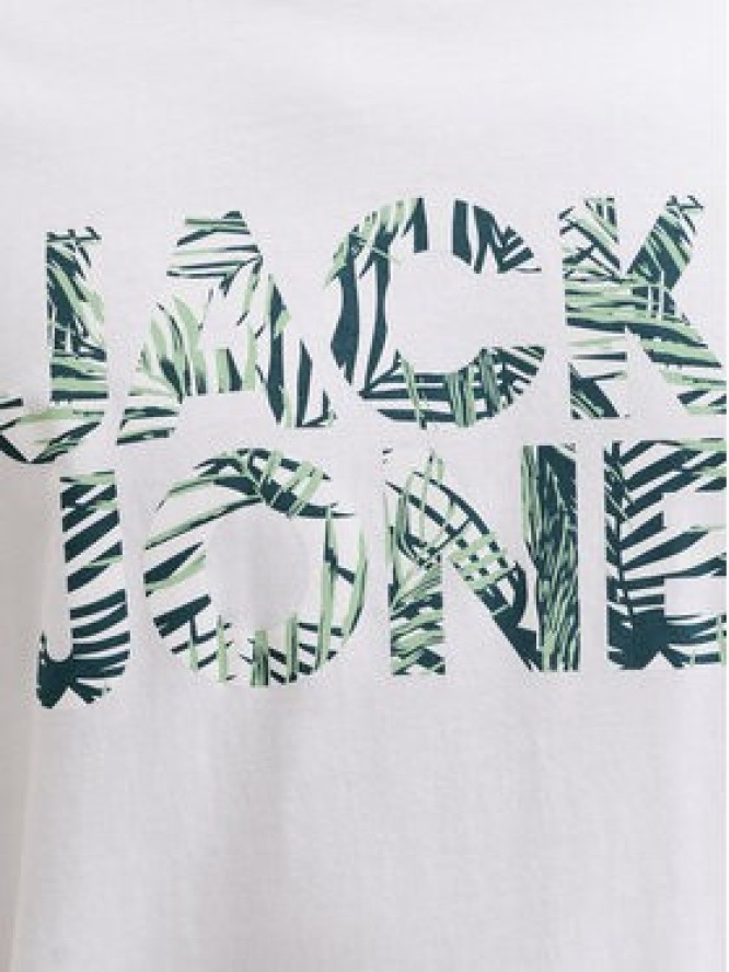 Jack & Jones T-Shirt Ejeff Logo 12288536 Biały Regular Fit