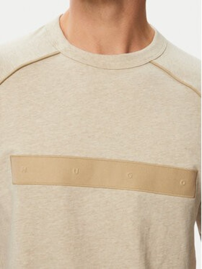 HUGO T-Shirt 50563112 Beżowy Regular Fit
