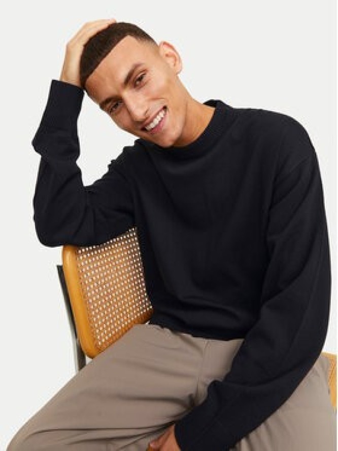 Jack & Jones Sweter Collective 12251556 Czarny Relaxed Fit