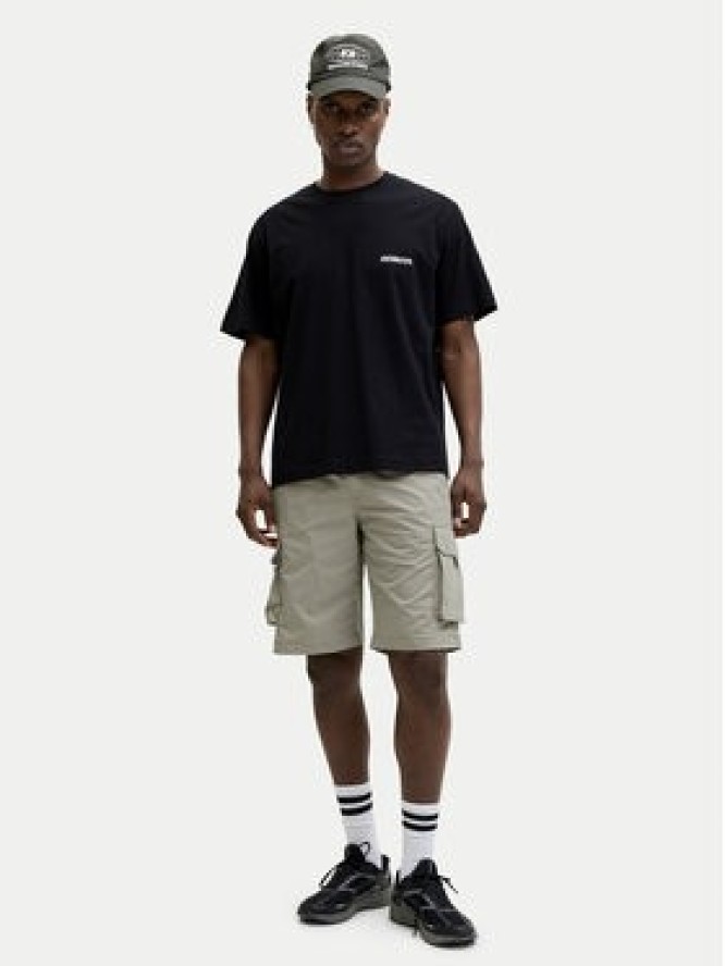 Jack & Jones Szorty materiałowe Cole Ivan 12288611 Zielony Regular Fit