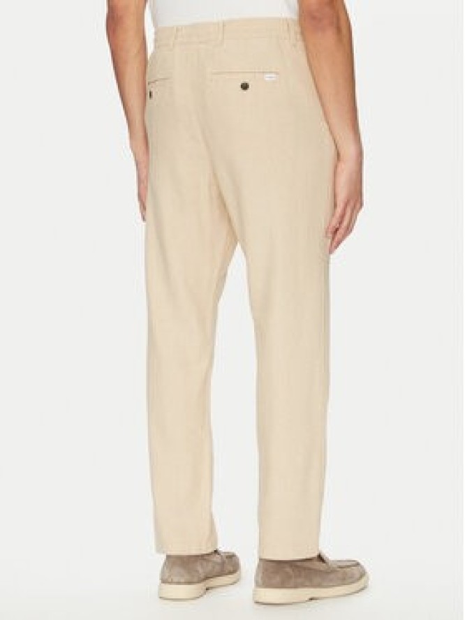 Selected Homme Chinosy 16096687 Beżowy Straight Fit