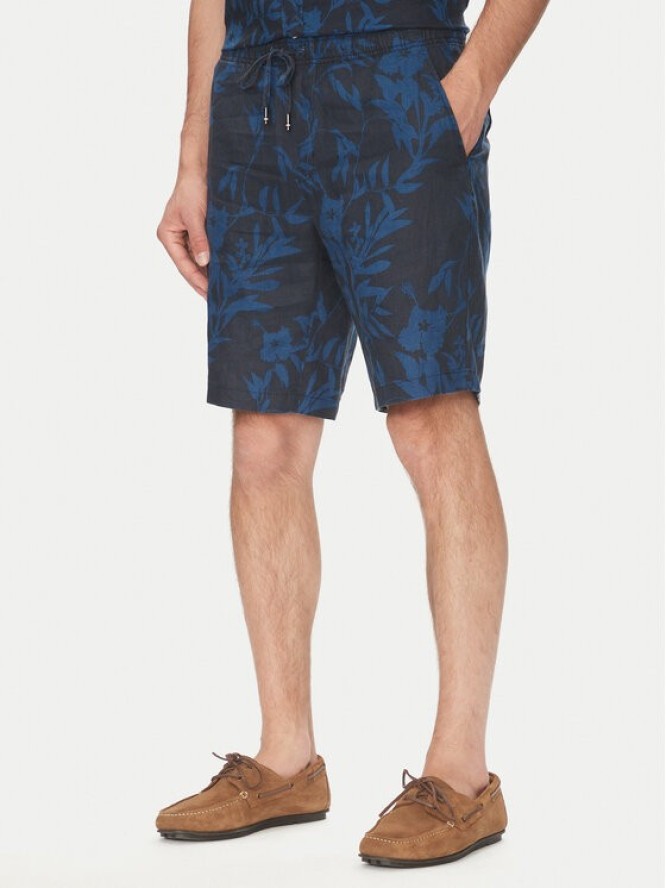 Tommy Hilfiger Szorty materiałowe Harlem MW0MW38847 Granatowy Regular Fit