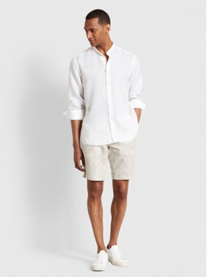 Bugatti Szorty materiałowe 1949 56416A Beżowy Slim Fit