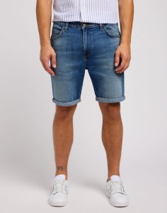 LEE RIDER SHORT MĘSKIE KRÓTKIE SPODENKI JEANSOWE JEANS WARM BREEZE 112349232 L73F016080