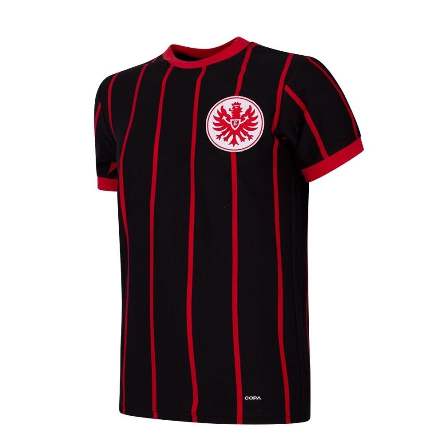 Koszulka Retro Piłkarska - Dorosły - Eintracht Frankfurt 1972-73 - Czarny-Czerwo