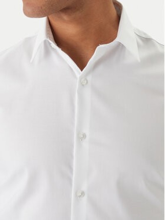 Calvin Klein Koszula LV019EU053 Biały Slim Fit