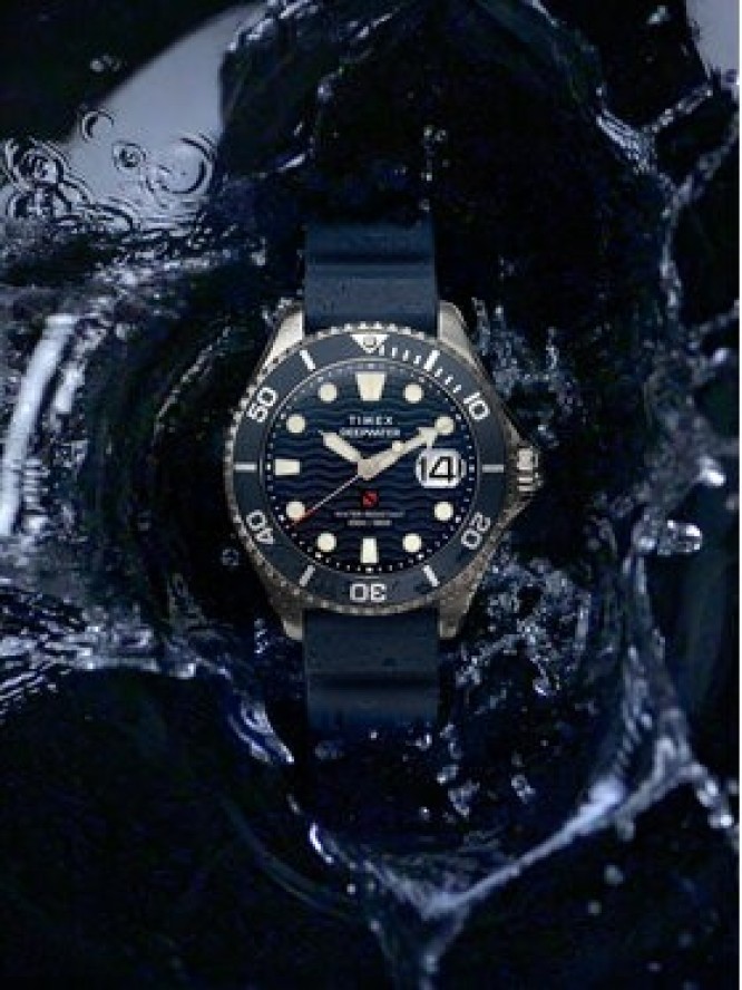 Timex Zegarek Deepwater Meridian TW2W81500 Srebrny