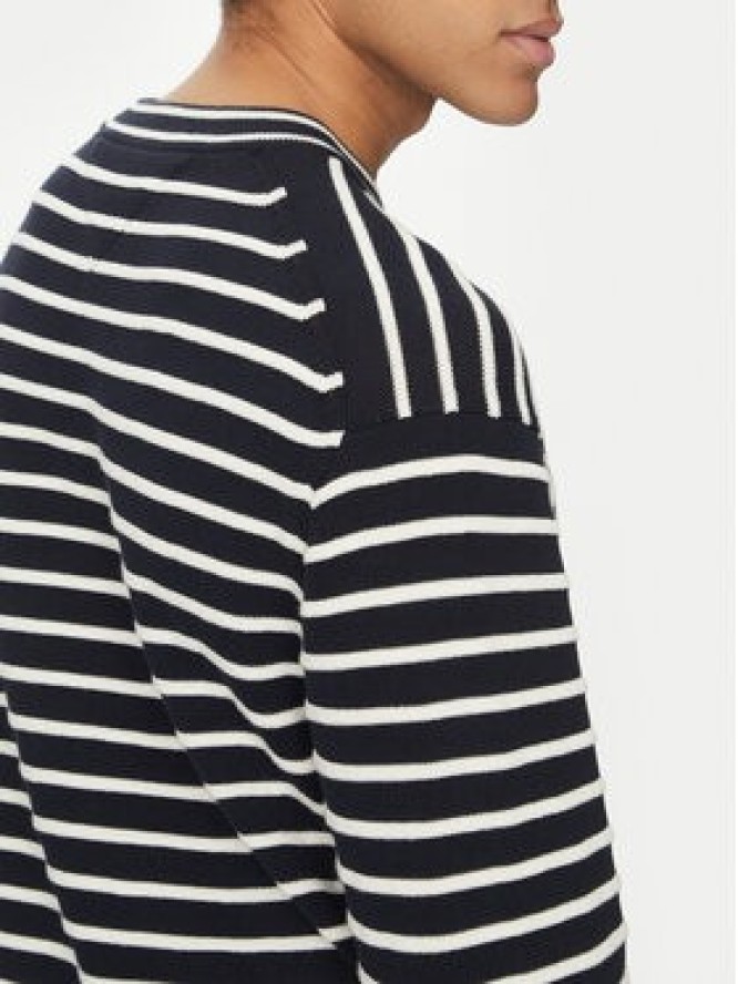 Tommy Hilfiger Sweter Breton MW0MW38944 Granatowy Regular Fit
